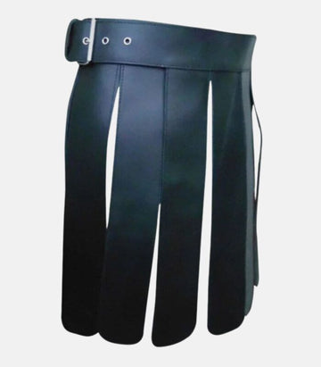 Ancient Gladiator-Inspired Leather Kilt for Men