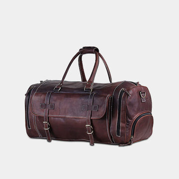 The Borsone Vintage-Inspired Leather Duffle Bag