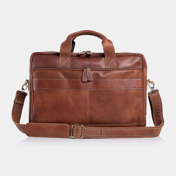 The Skyler Leather Briefcase with Sleek Style & Functionality