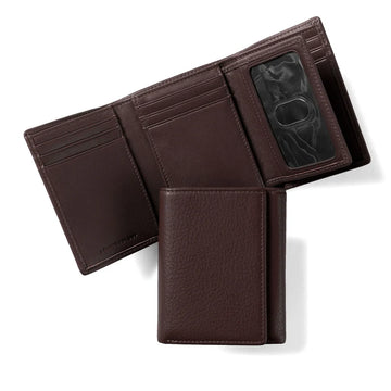 Trifold Leather Wallet with Card Sleeve and Ultimate Versatility