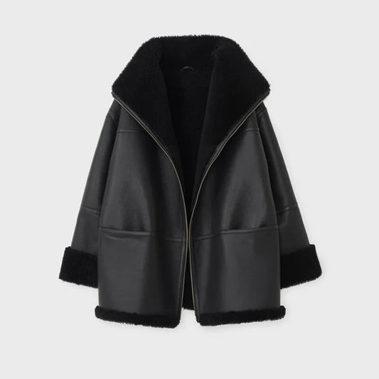B3- RAF Aviator styled Shearling Sheepskin Leather Jacket