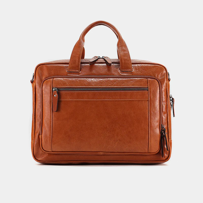 The Everyday Leather Bag, Perfect for Work, Study & Travel