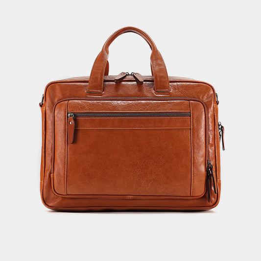 The Everyday Leather Bag, Perfect for Work, Study & Travel